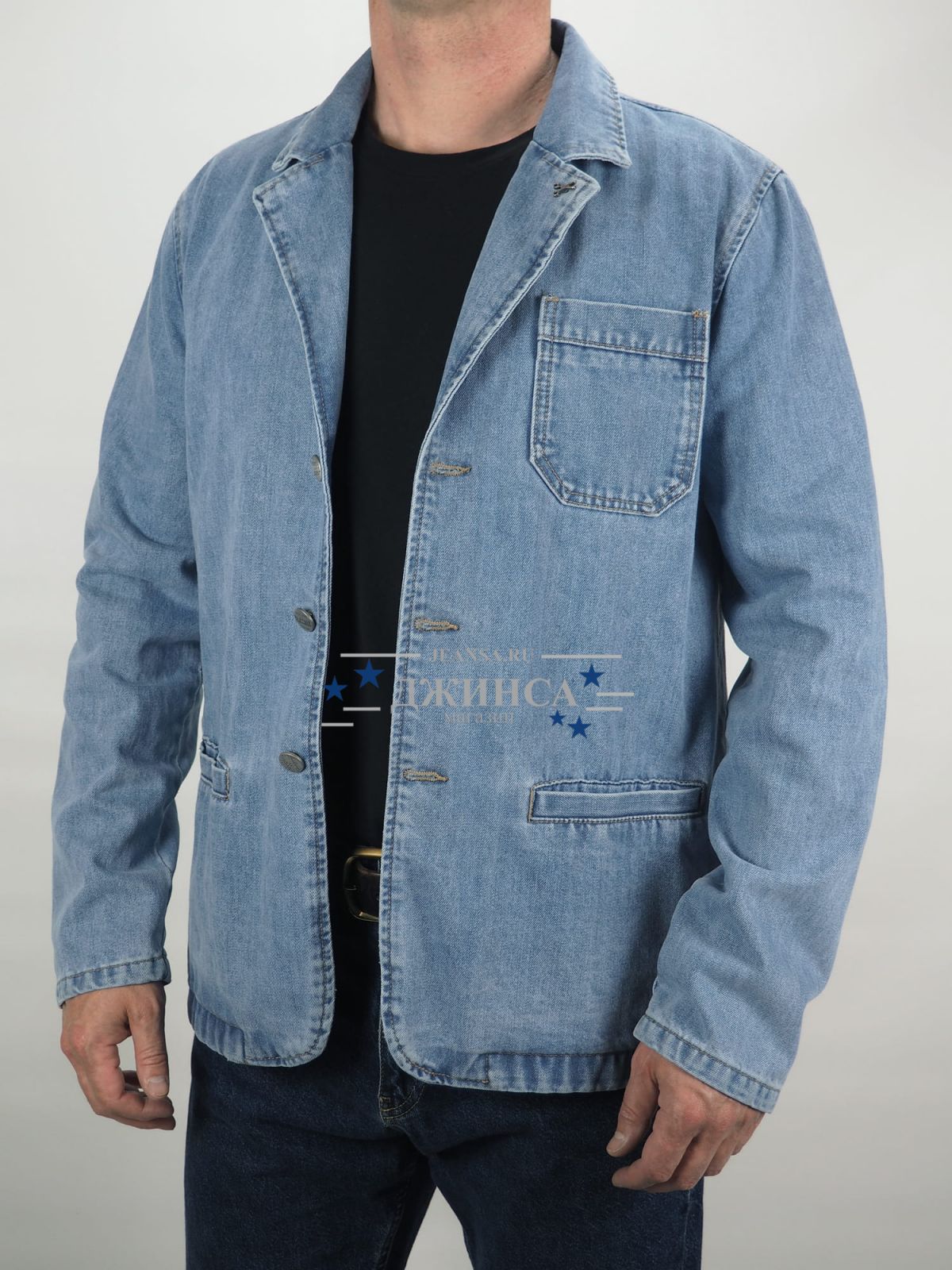 Джинсовый пиджак Rilassare 2162 Light Blue светло-синий Джинсовый пиджак Rilassare 2162 Light Blue светло-синий