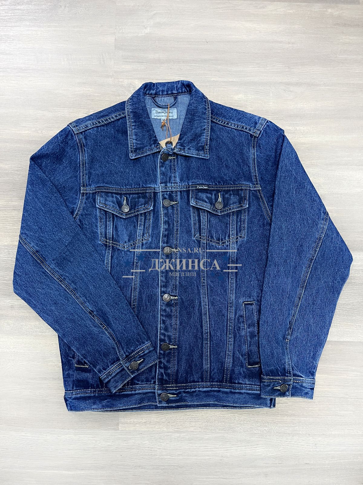 Куртка джинсовая Denim Jeans 999-4 синяя Куртка джинсовая Denim Jeans 999-4 синяя