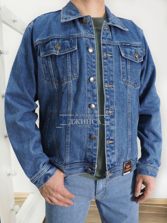 Куртка джинсовая VIP MEN 1002-02-707 синяя