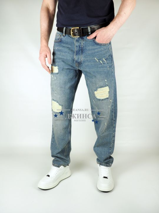 Джинсы мужские DENIM REPUBLIC K-160 светло-синие