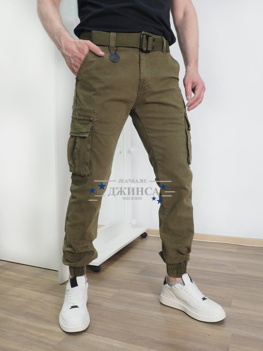 Джоггеры IN-YESIR 2103-14 коричневый хаки