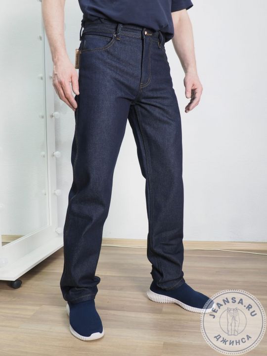 Джинсы HELEN MONTANA 1178ZF сырой деним с молниями и трехцветным флажком