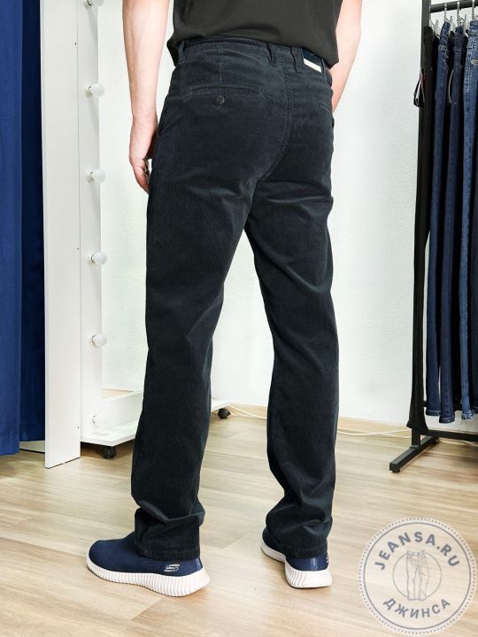 Брюки-хулиганы вельветовые HELEN MONTANA 5808-4 сине-серые