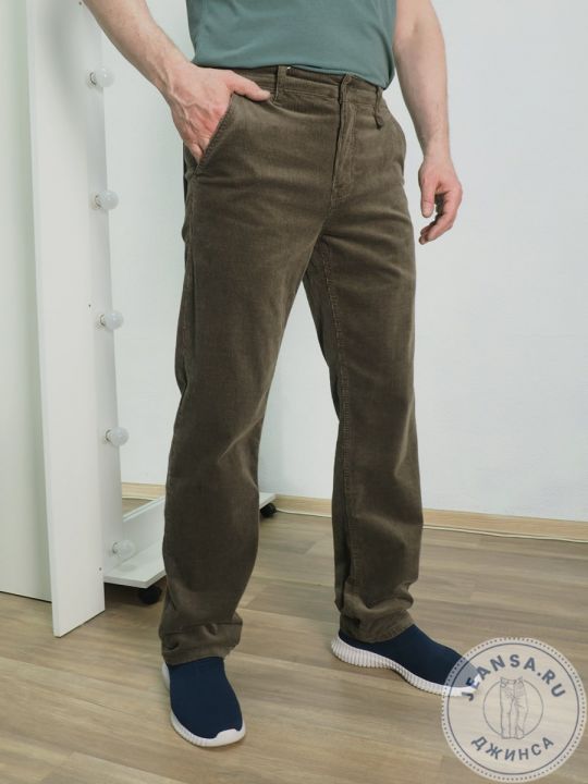 Брюки-хулиганы вельветовые HELEN MONTANA 5808-5 темно-бежевые