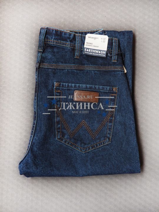 Джинсы Wrangler Texas ткань елочка 1121-02 темно-синие