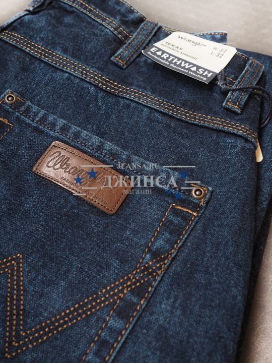 Джинсы Wrangler Texas ткань елочка 1121-02 темно-синие