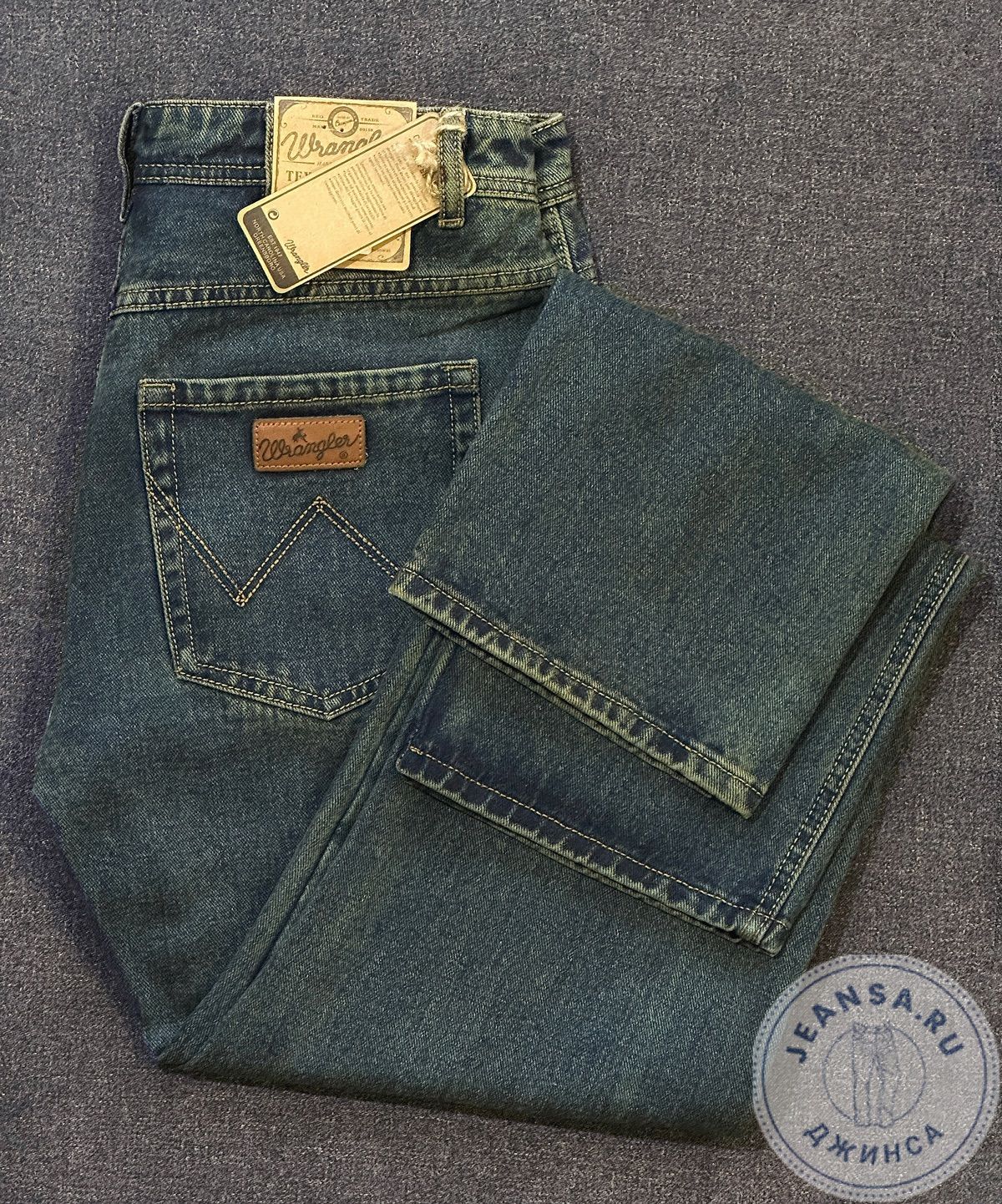 Джинсы Wrangler Texas 666AL-10 хлопок, рост L32, цвет с зеленцой Джинсы Wrangler Texas 666AL-10 хлопок, рост L32, цвет с зеленцой