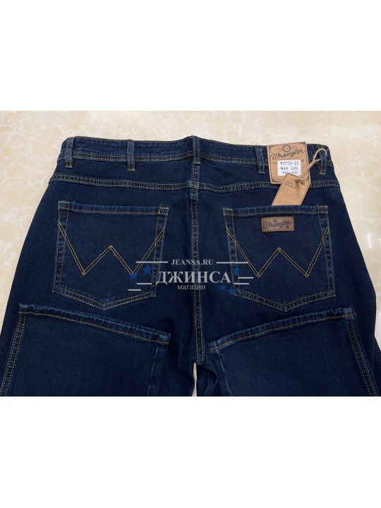 Джинсы большие размеры Wrangler Texas Stretch 777D-22 рост L34 цвет темно-синий