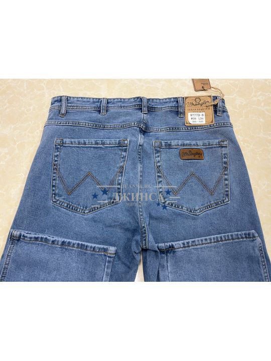 Джинсы большие размеры Wrangler Texas Stretch 777D-8 рост L34 цвет голубой