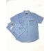 Рубашка джинсовая летняя MNT JEANS M-502 голубая