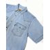 Рубашка джинсовая летняя MNT JEANS M-502 голубая