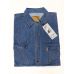 Рубашка джинсовая летняя MNT JEANS M-537 синяя