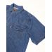 Рубашка джинсовая летняя MNT JEANS M-537 синяя