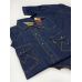Рубашка джинсовая летняя MNT JEANS M-578 темно-синяя