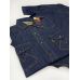 Рубашка джинсовая летняя MNT JEANS M-578 темно-синяя