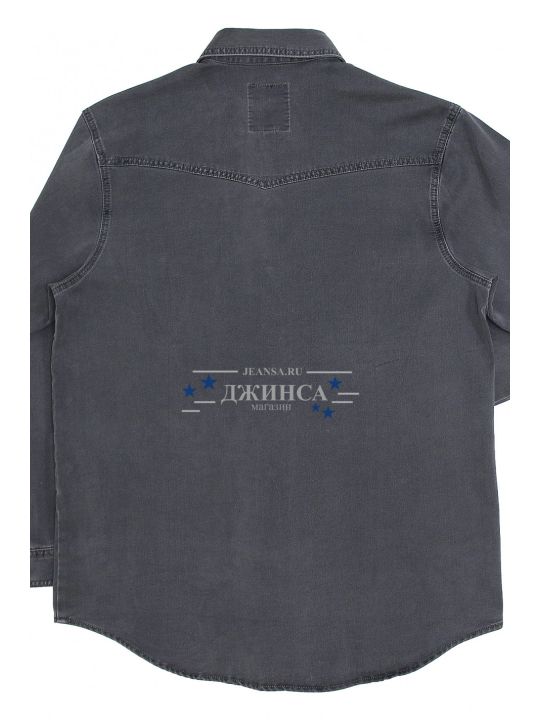 Рубашка джинсовая PIAGIO lini серая 461-443