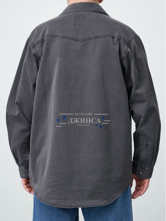 Рубашка джинсовая PIAGIO серая 461-443